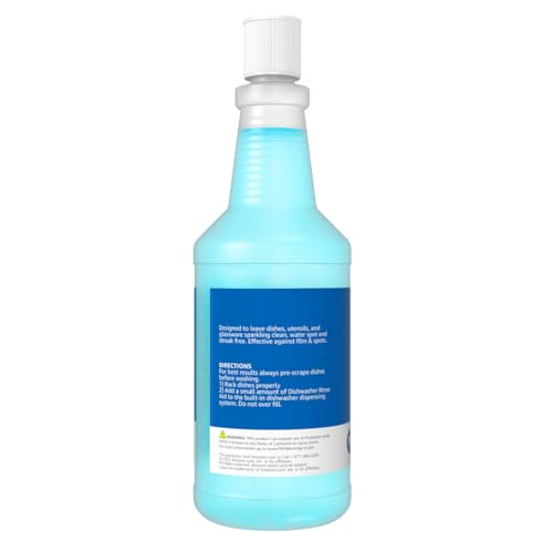 amazon basics dishwasher rinse aid liquid 32 fl oz pack of 1