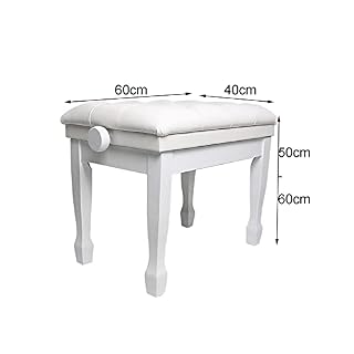 TEmkin Tabouret de Piano en Bois Massif, Banc de Piano, tabourets de Clavier Solo, 60 x 40 x 50-60 cm - Les Beatles, Paul McCartney, John Lennon, RIngo Starr, George Harrison TEmkin Tabouret de Piano en Bois Massif, Banc de Piano, tabourets de Clavier Solo, 60 x 40 x 50-60 cm – Image 7