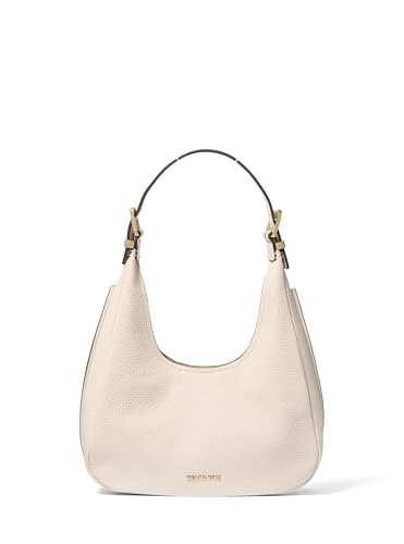 Michael Kors Nolita Small Hobo Shoulder Bag, Gold-Tone Hardware/Light Cream