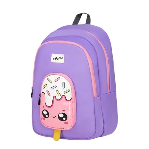 Image of F Gear Cocoa 23L Backpack|Soft Touch|Colourful & attractive theme brings a fun space-inspired look|with two Spacious Compartments,1 Front Pocket & Water Bottle Holder