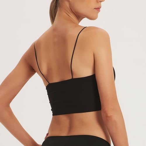 SilRiver Silk Bralette Top V- Neck Satin Bra with Triangle Cups Wire-Free & Feather-Light for Women Sensitive Skin2