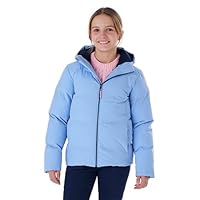 killtec meisjes Gewatteerd jack/winterjack met capuchon KOW 357 GRLS QLTD JCKT, hell rauchblau, 140, 42150-000