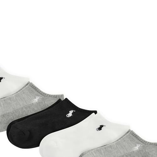 Polo Ralph Lauren girls Mesh Sport Low Cut Socks - 6 Pair Pack - Breathable Soft Cushioned Comfort2