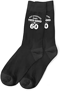 60th Birthday Gift Socks Men's Funny Present Keepsake for 60 Size 6 - 11