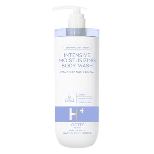 #OOTD Vitamin C Body Wash 750ml (25.36 fl oz.) Gentle Daily Cleanser with Niacinamide for Dull & Sensitive Skin (Intensive Moisturizing Body Wash)
