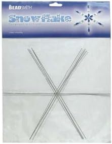 Amazon.com: Metal Wire Snowflake Forms - Fun Craft Beading Project 9 ...