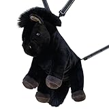 可愛い動物のバックパック - 馬の形 やわらかい リュック - キッズ プラッシュ リュック | 旅行、ピクニック、週末旅行、保育園、幼稚園、小学校、デイケアのための、男の子、女の子、子供、息子、娘向け