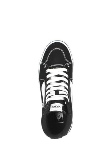 Vans Baskets Filmore Hi pour Femme, Toile Noire et Blanche., 36 EU