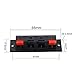 PNGKNYOCN 4 Way Stereo Speaker Terminal 4 Position Speaker Terminal Strip Block Spring Push Release Connector (4-Pack)