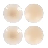 VANGAY Nipple Covers for Women 2 Pairs, Reusable Adhesive Nipple Pasties Silicone Waterproof Invisib