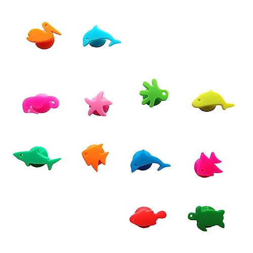 GLEAVI 12Pcs Animal Wine Markers Convenient Drink Accessories for Easy Identification Decorative Charms for Parties and Gatherings