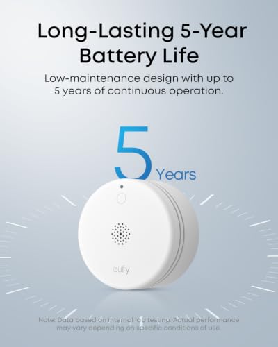 Image of eufy Security Smoke Alarm E10, Smoke Detector, Ultra-Compact 70 mm Design