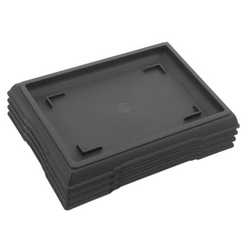JOINPAYA 4個 長方形プラスチック製植物用受け皿 多用途フラワーポットドリップトレイ 耐久性と防水機能付き ガーデンや室内用に