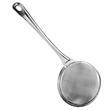 TOPPERFUN Edelstahlsieb Multifunktionsfilter für Öl Saft Komfortables Griffdesign für Effizientes für Küchenbedürfnisse