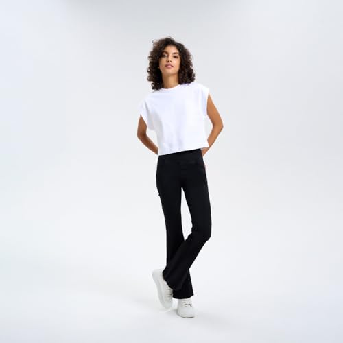 Flare Jeans for Women Crossover High Waisted Tummy Control Jeggins Slim Fit Curvy Bootcut Denim Leggings with Pockets4