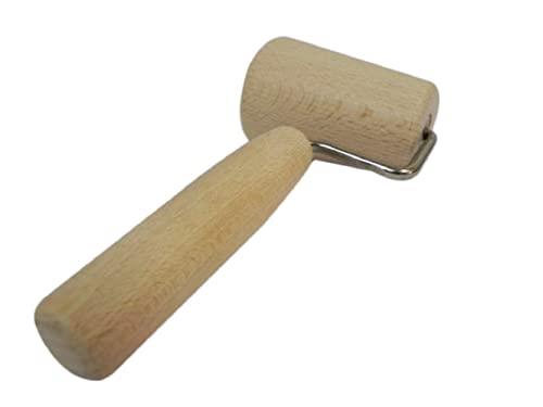 Wooden World - Rouleau à pâtisserie diagonale pour tarte aux biscuits petit rouleau en bois avec un manche 7.5 cm Cover