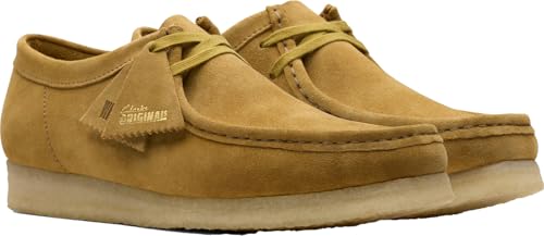 Clarks - Mens Wallabee Shoe, Color Oakmoss Su, Size: 7 M US4