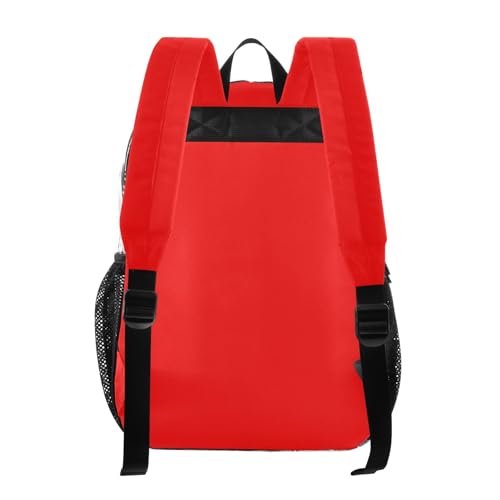 Clear Bag for Women Travel Red Girls Backpack Kids Boys See through Shoulder Bag3
