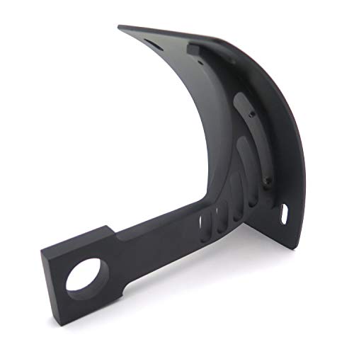 Htt Motorcycle Black Vertical Curved Mount License Plate Bracket Tag Holder For Kawasaki 1998-2005 Zx-R6/ 2003-2014 Zx-6R Rr(636)/ 1998-2005 Zx-7/1996-2003 Zx-7R #TOP3
