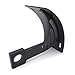 HTTMT MT360-08-BK Black Vertical Curved Mount License Plate Bracket Tag Holder Compatible with Kawasaki 1998-2005 ZX-R6 2003-2014 ZX-6R RR(636) 1998-2005 ZX-7 1996-2003 ZX-7R