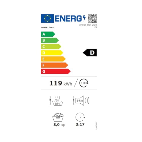 WHIRLPOOL CWSD83MWWSFR - vue 9