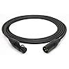 enoaudio Mogami 2534 Quad Professional Studio Kabel Symmetrische Microfoon | Neutrik Gold XLR vrouwelijk – XLR mannelijk | HiFi, zwart, 2,0 m