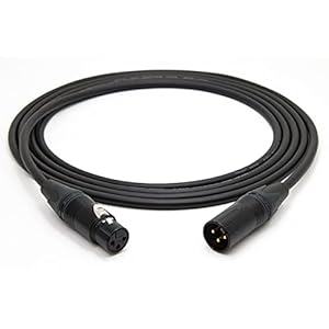enoaudio Mogami 2534 Quad Professional Studio Kabel Symmetrische Microfoon | Neutrik Gold XLR vrouwelijk – XLR mannelijk | HiFi, Zwart, 1,5 m