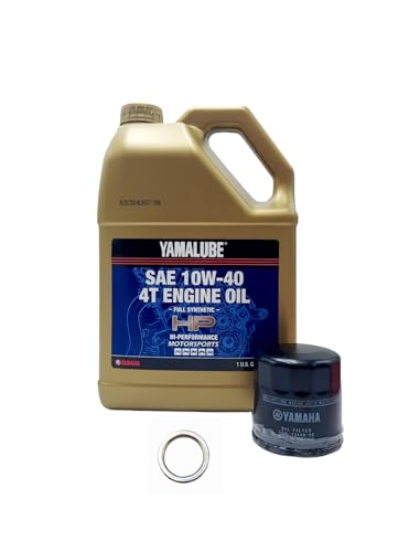Image of Yamaha R1 (1998-1999) all Models Oil Filter Change Kit Yamaha Part# 3FV-13440-30-00 and 4 Quarts All Purpose LUB-10W40-FS-12
