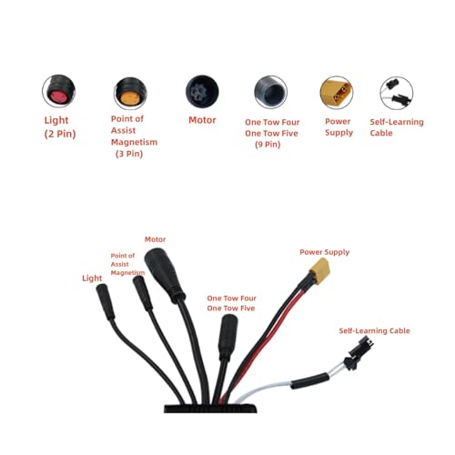 Topyond 30A Sine Wave Controller, 3 Modes, Aluminium Alloy Shell Electric Bike Accessories, Excellent Heat Dissipation for 24V 36V 48V 750/1000W Motor Bike Conversion