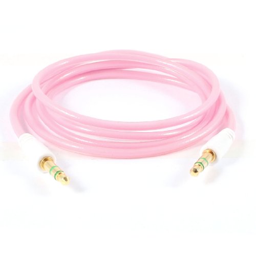 Ruilogod 3.3ft Pink Flexible 3.5mm Jack Audio Glow in Dark M/M Cable (id: de1 2ea ca6 92b c7d image 2