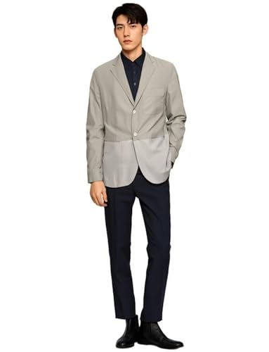 Costume deux pièces homme avec veste de couleur assortie et pantalon uni