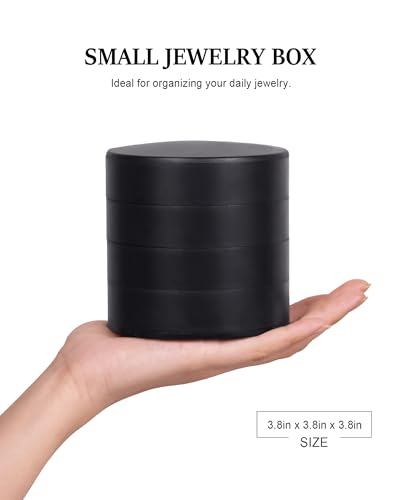 image for CONBOLA Jewelry Organizer, Small Jewelry Storage Box Earring Holder fo