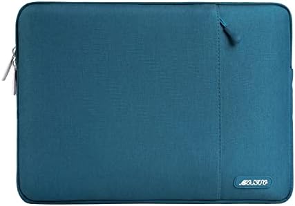MOSISO Laptop Sleeve Bag Compatible with MacBook Air 13 M3 A3113 M2 A2681 M1 A2337 A2179 A1932/Pro 13 M2 M1 A2338 A2251 A2289 A2159 A1989 A1708, Polyester Vertical Case with Pocket, Stone Gray