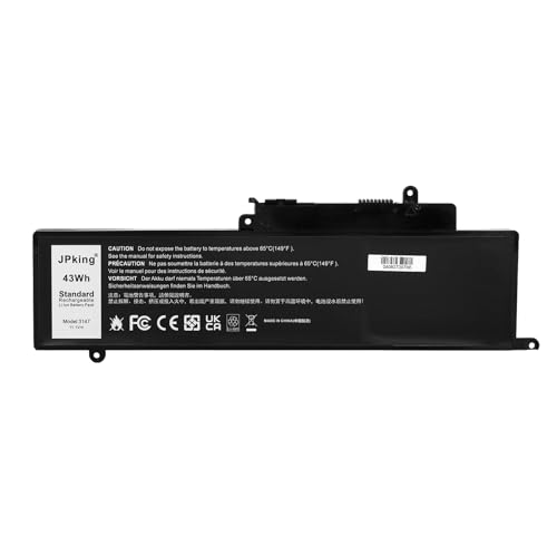 JPking GK5KY 0GK5KY 4K8YH 04K8YH 92NCT 092NCT 0WF28 Batería para DELL Inspiron 11 3147 3148 3152 3153 3157 3158 Inspiron 13 7347 7348 7352 7353 7359 Inspiron 15 7558 7568 11.1V 43Wh