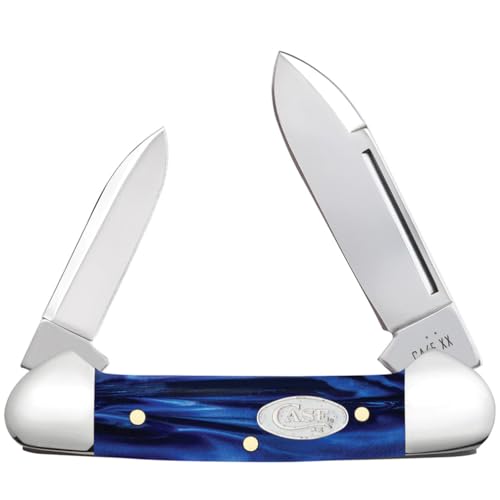 Case XX Pocket Knife BABY BUTTERBEAN BLUE PEARL KIRINITE Item #23449-102132 SS - Length Closed: 2 3/4Inches