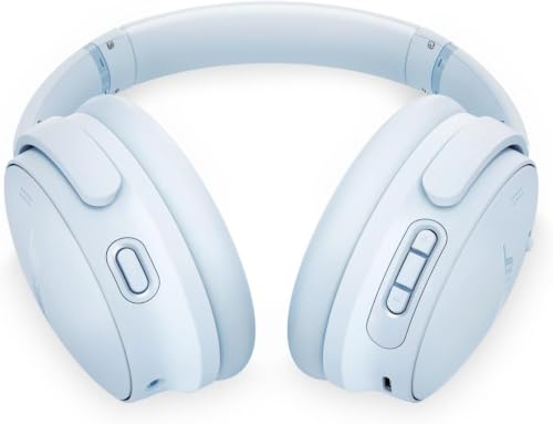Bose QuietComfort Headphones Bundle with Fast Charger - Wireless Bluetooth Over-Ear Noise Cancelling Headphones with Mic, USB-C Charging, Deep Bass, Up to 24 Hours Playtime (Ice Blue) - image 2