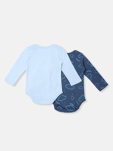 Image of Nautinati Baby Girls 100% Cotton Graphic Printed Bodysuits /Onsies (Value Pack) | Age 0-2 Years