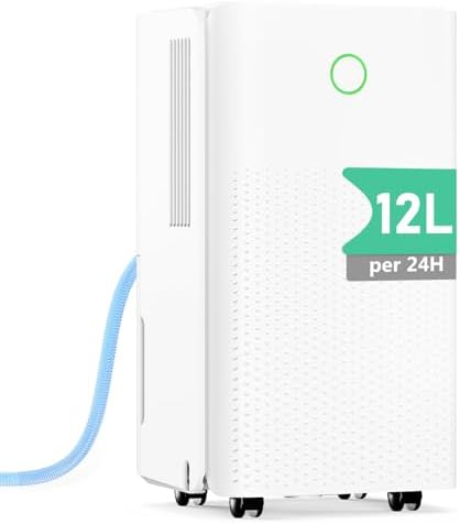 Dehumidifier, 12L/Day Dehumidifier Home Environment Mould, Portab...