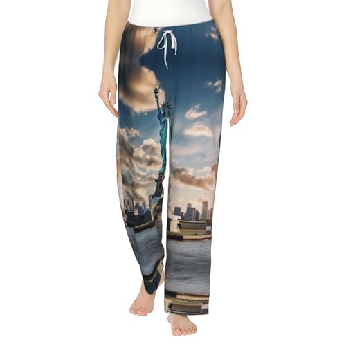 Pantalon de pyjama en flanelle New York pour femme