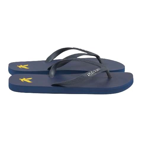 Lyle & Scott Mens Flip Flops Dark Navy 8 Cover