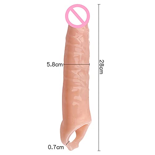 Penismanchet penishoes voorhuid tegen te houden voor vertraging ejaculatie realistische eikel penissleeve sex speelgoed… - Afbeelding 6