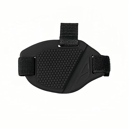 FANBODTA Non-Slip Motorcycle Gear Shifter Pad Shoe Cover - Anti-Slip Rubber Boot Protector for Men/Women, Scratch Proof Rubber Guard for Boots/Sneakers Universal Fit (Medium, Black) Adjustable Strap