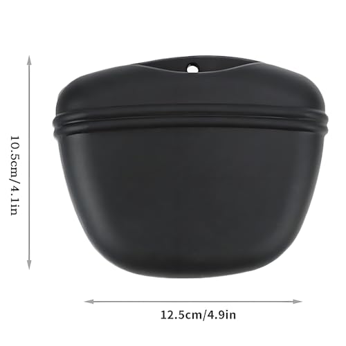 katmerio Silikon Hundeleckerli Beutel aus Silikon Snack Tasche für Hundetraining Kleine Trainingstasche mit magnetischem Verschluss und Taillen Clip