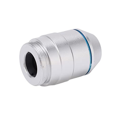 Lentille d'objectif de microscope achromatique 4X en cuivre avec boîte