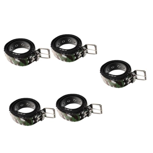 Ceinture camouflage similicuir rivets pour pantalon et jean mode