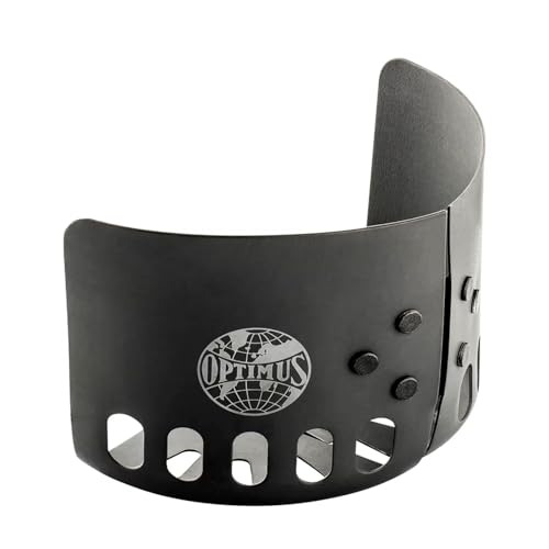 OPTIMUS Paravientos Clip para Hornillos de Gas/Acampada | Compatible con Cartuchos de Gas y Ollas EN417 de hasta 11 cm de Diámetro | Aluminio, 87 g