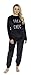 Produktbild CityComfort Damen Pyjamas Set Damen Loungewear Pyjamas für Frauen Comfy warme weiche Womans Lounge Wear Pjs Sets (20-22, Schwarz)