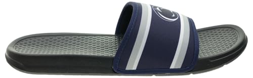 Image of FOCO NCAA Printed Team Logo and Color Stripes Comfortable Slide Sandals