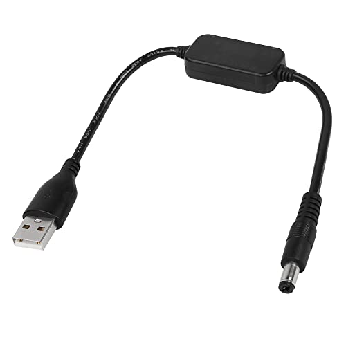 CERRXIAN 1FT DC 5V auf DC 12V USB-Spannungswandler Kabel, Netzteil Kabel mit DC...