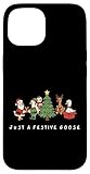 Photo Gallery just a festive goose natale divertente feste holidays custodia per iphone 15 Photo Gallery just a festive goose natale divertente feste holidays custodia per iphone 15